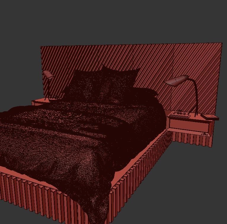 STM-D BED model FFF  Low-poly 3D model_17