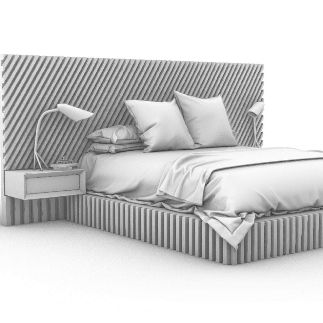 STM-D BED model FFF  Low-poly 3D model_1