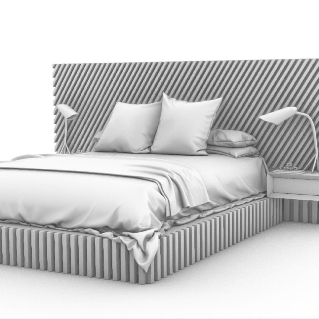 STM-D BED model FFF  Low-poly 3D model_12