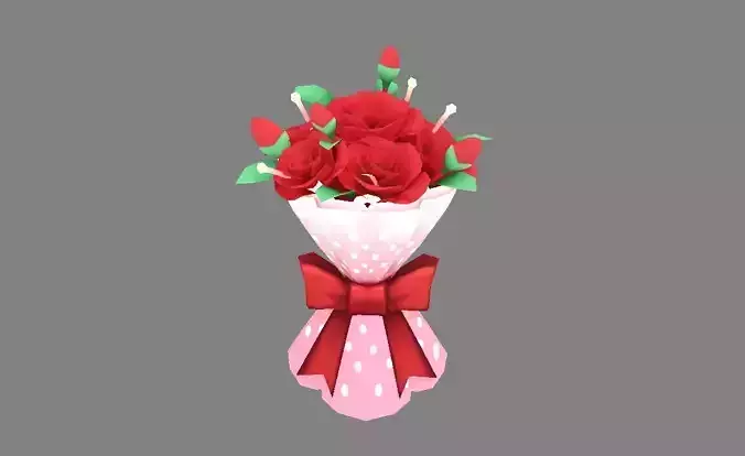 Cartoon Valentine Day roses