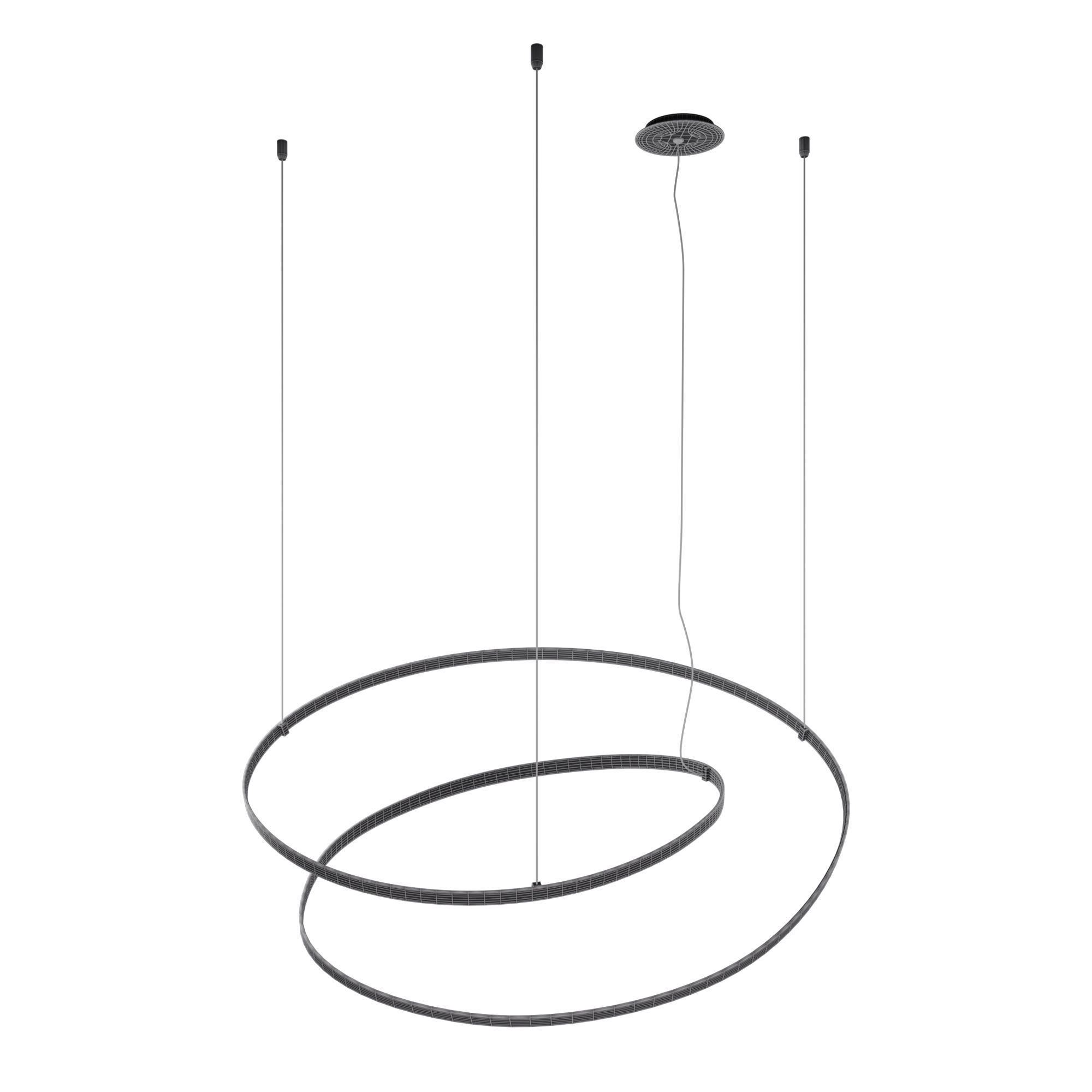 Heaven circular pendant light 3D model_2