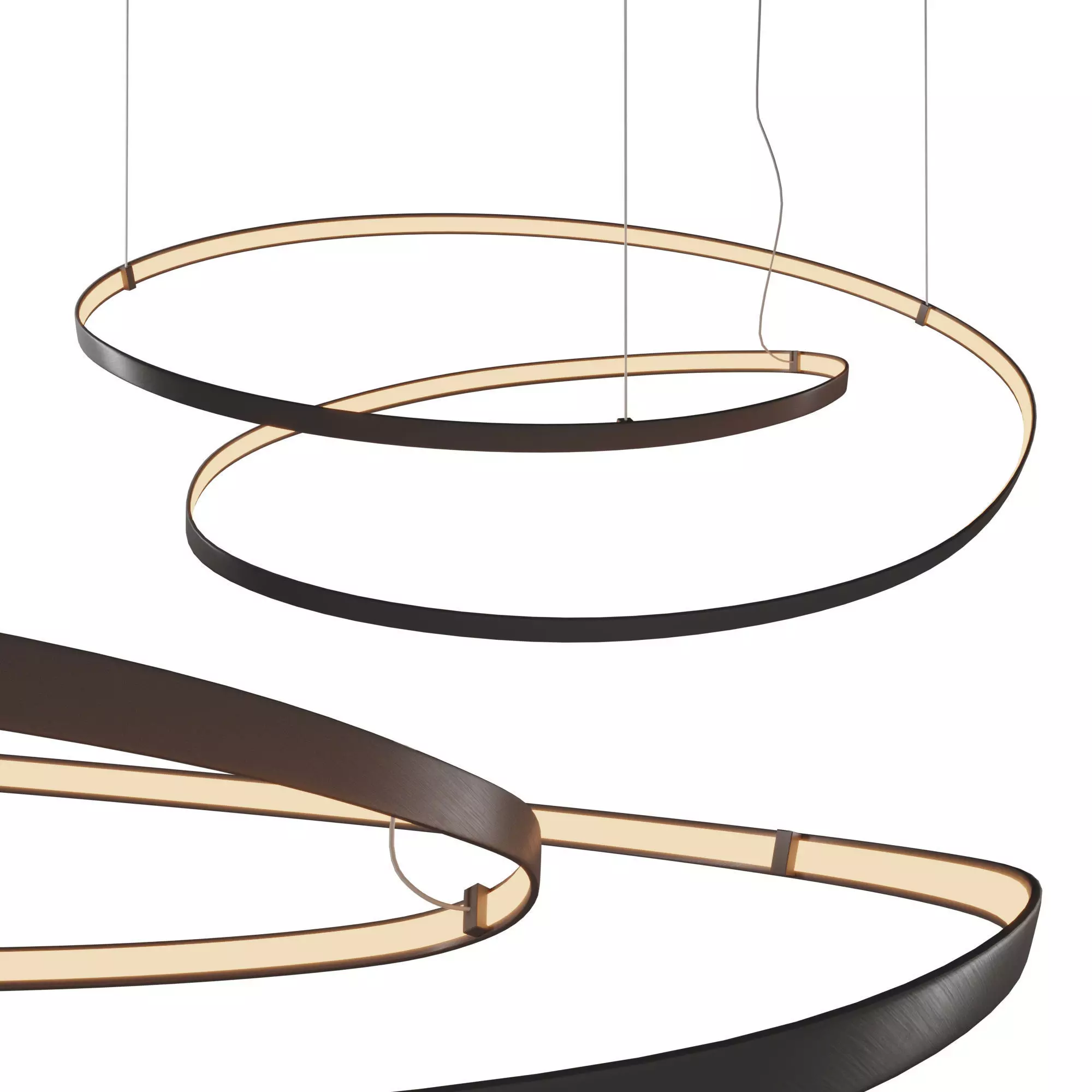 Heaven circular pendant light 3D model_0