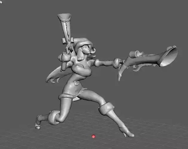 Candy Cane Miss Fortune 3D Model 3D print model