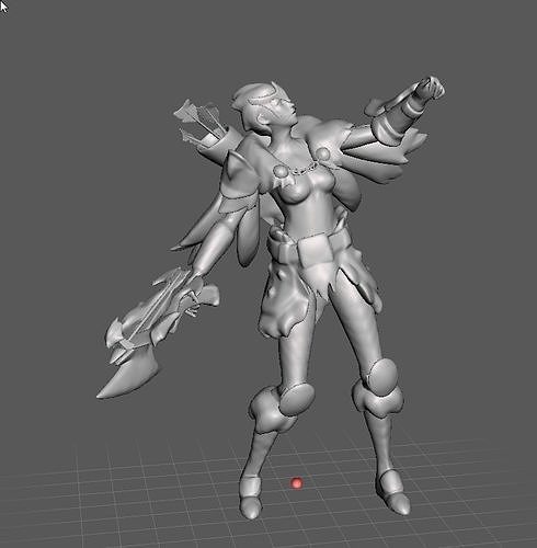 Woad Scout Quinn 3D Model 3D print model