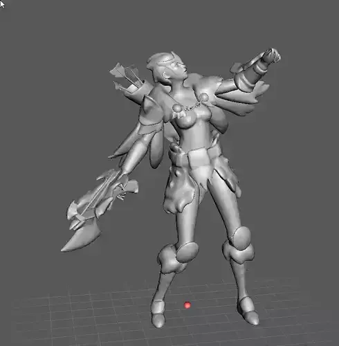 Woad Scout Quinn 3D Model