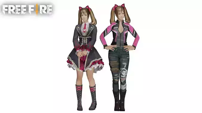 Caroline - Garena Free Fire - 3d Model 3D model