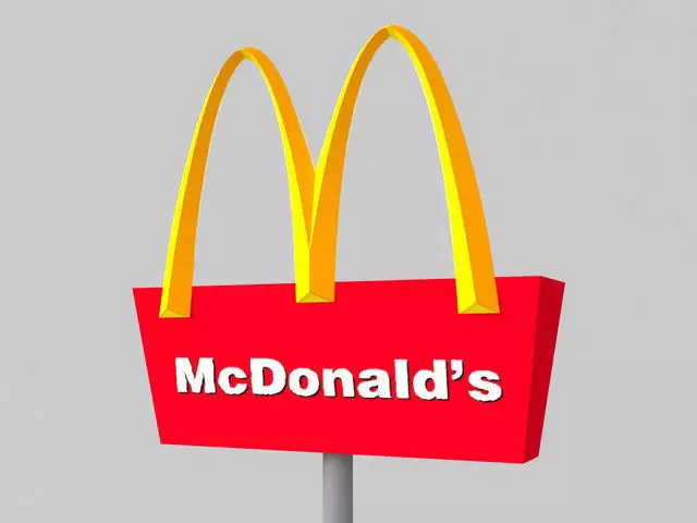 McDonald sign Free 3D model