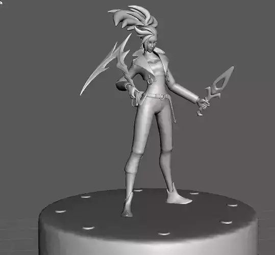 KDA All out Akali 3D Model