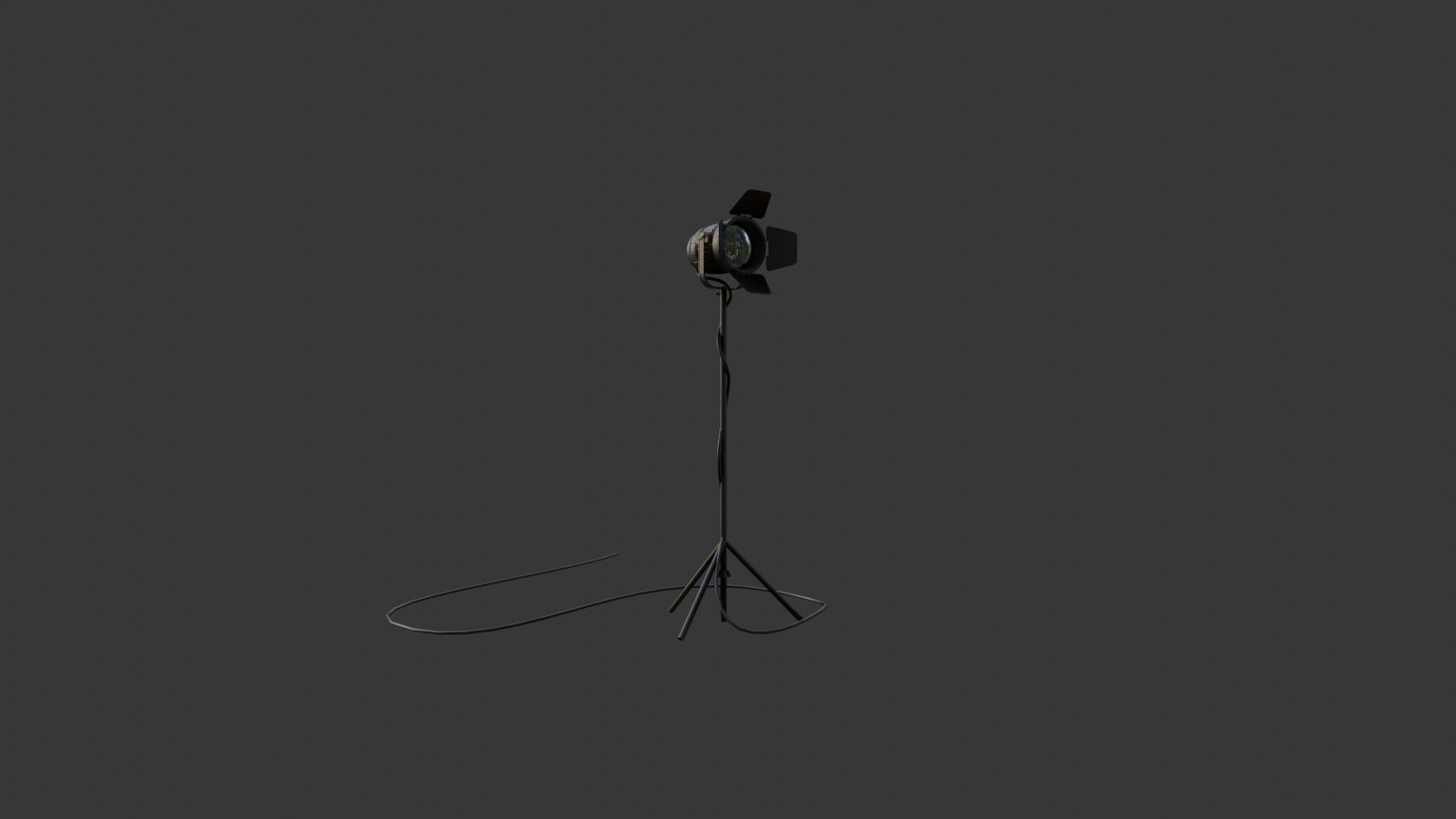 professional studio and light setup scene 3D model_3