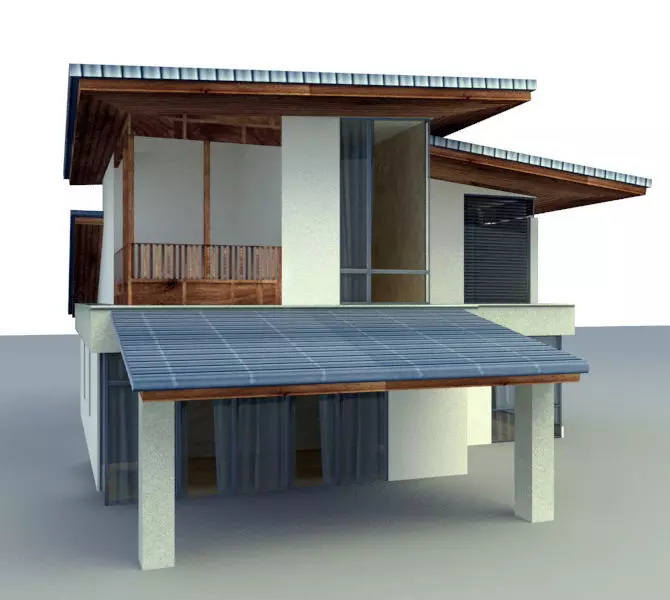 TWO STORY BUILD 3D model