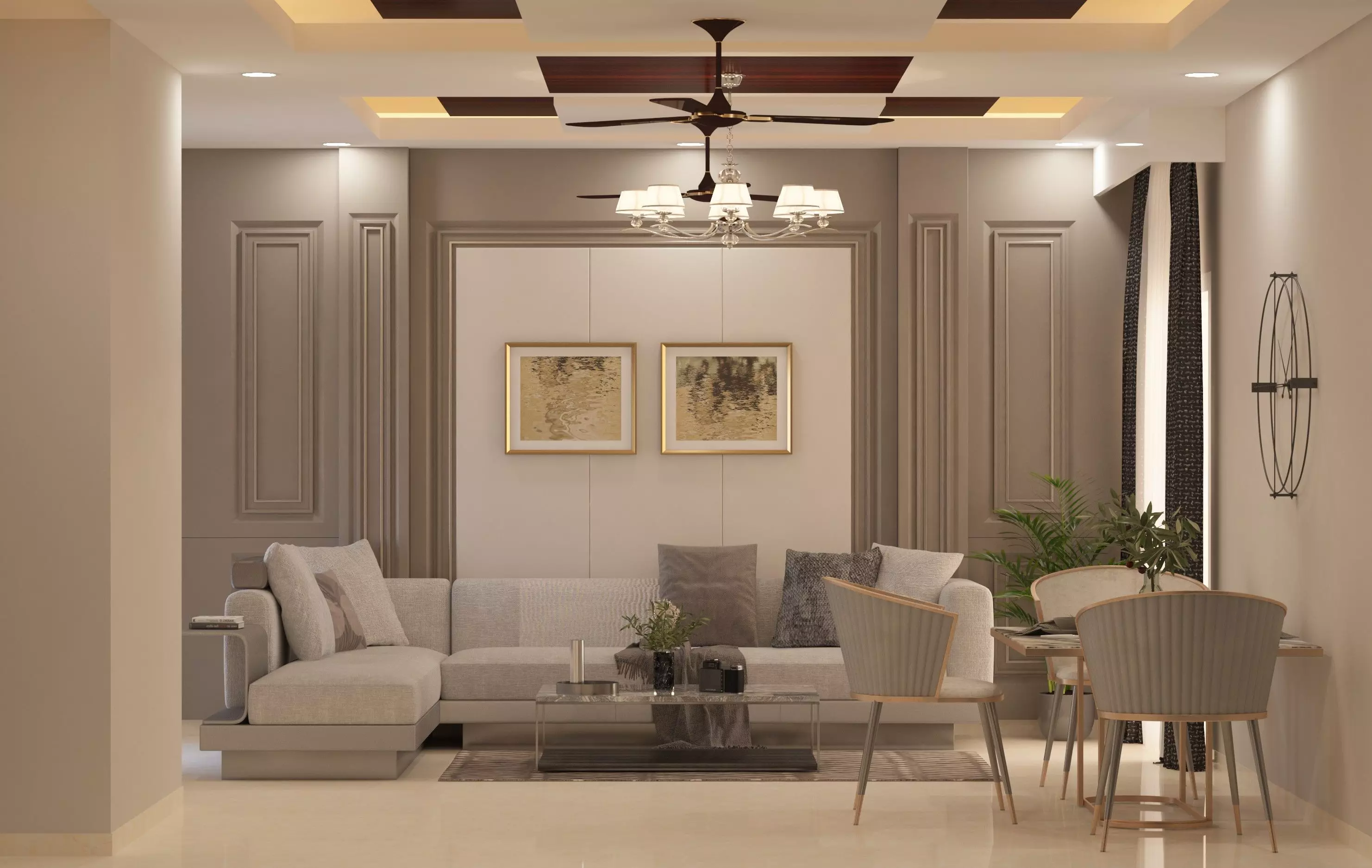 Modern Living Room 3D model