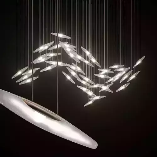 moonlight murmuration installation 3D model