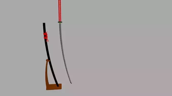 Nodachi With Sheath And Stand