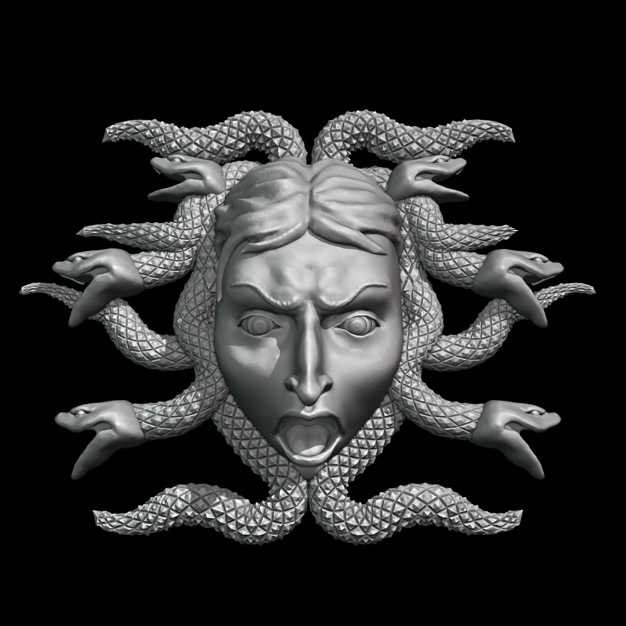 Medusa Gorgon decor 3D print model_0