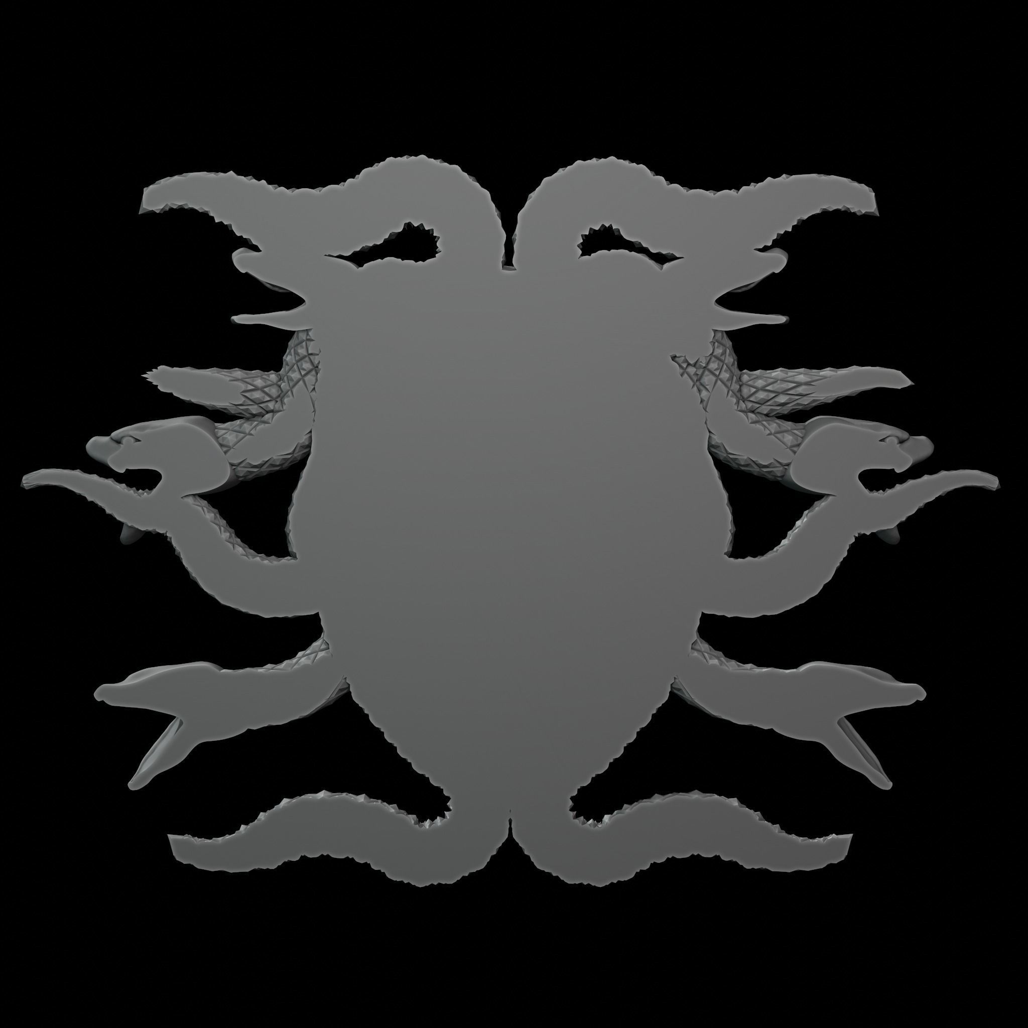 Medusa Gorgon decor 3D print model_4