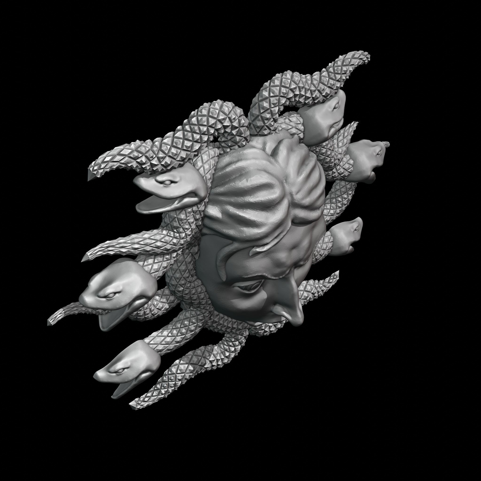 Medusa Gorgon decor 3D print model_5