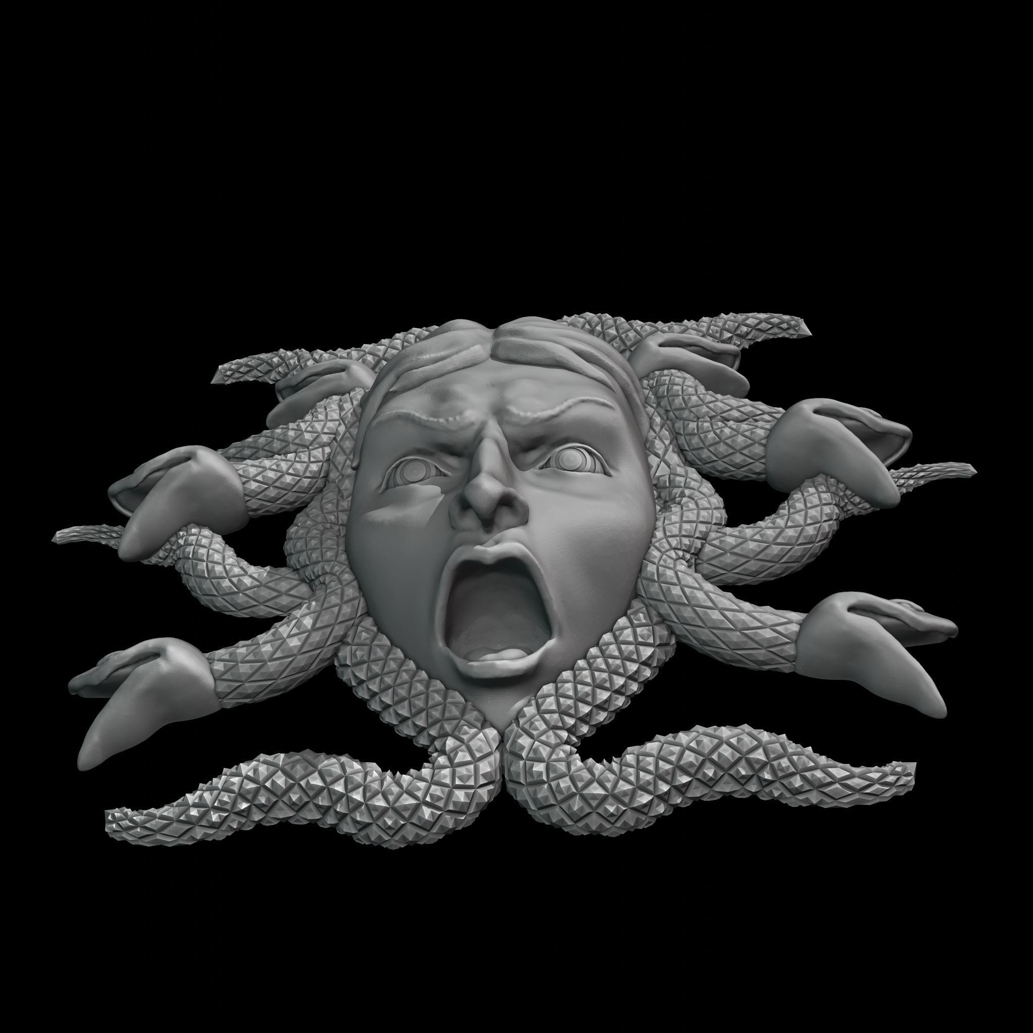 Medusa Gorgon decor 3D print model_6