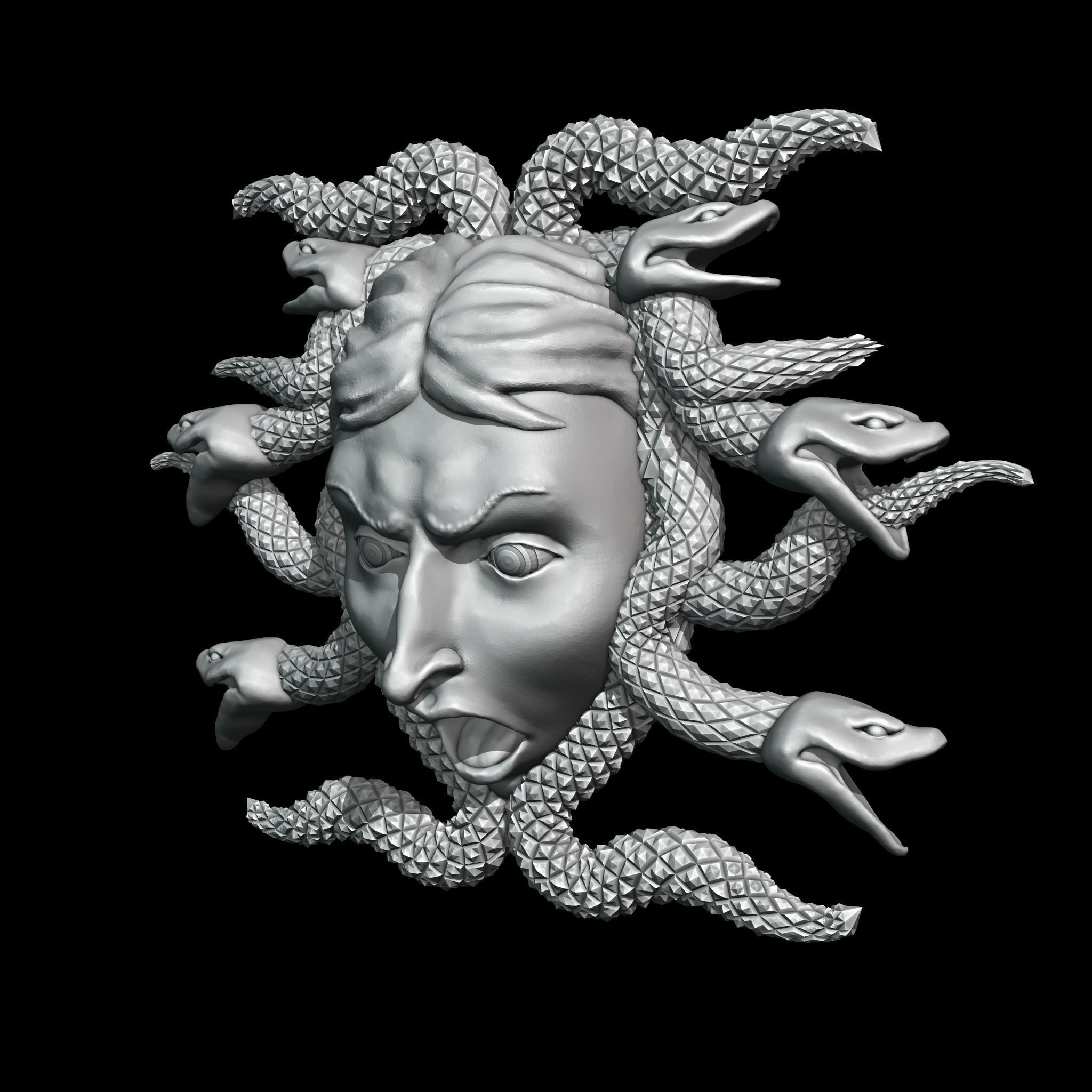 Medusa Gorgon decor 3D print model_2