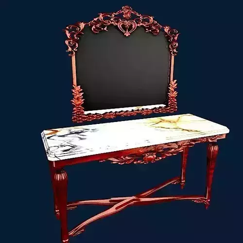 Wall Console and Mirror