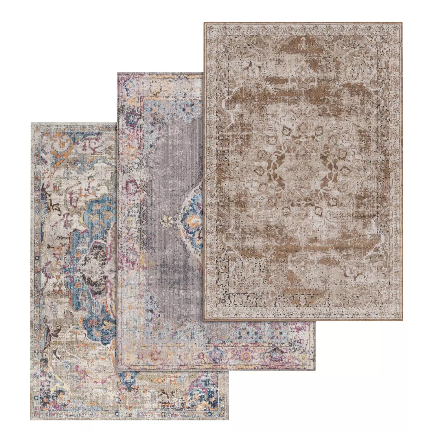 Rug Set 2031 3D model_0