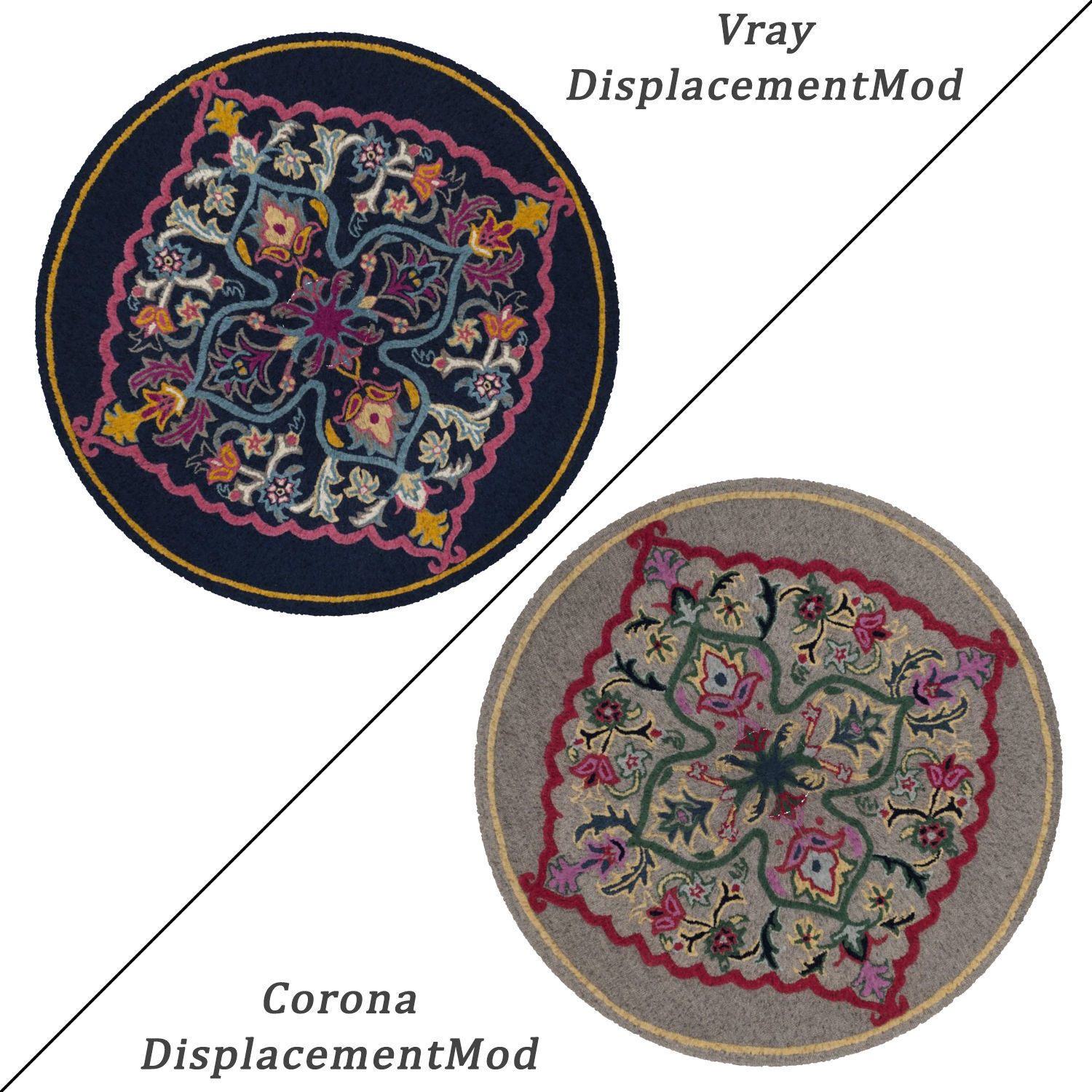 Round Rug Set 32 3D model_1