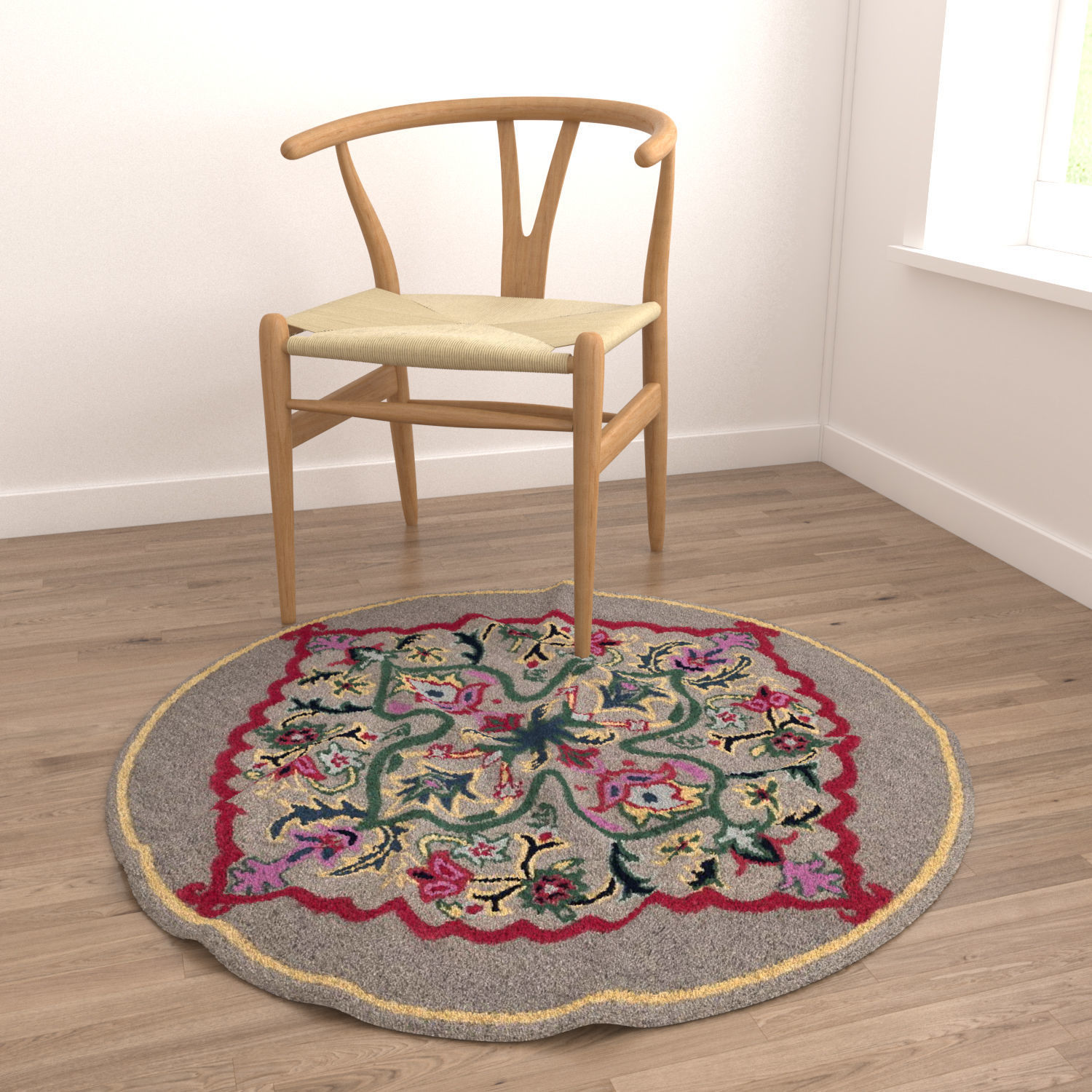 Round Rug Set 32 3D model_3