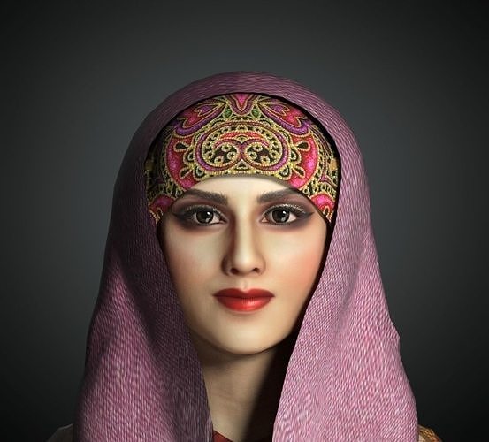 Realistic 3d GIRL Character Low-poly 3D model