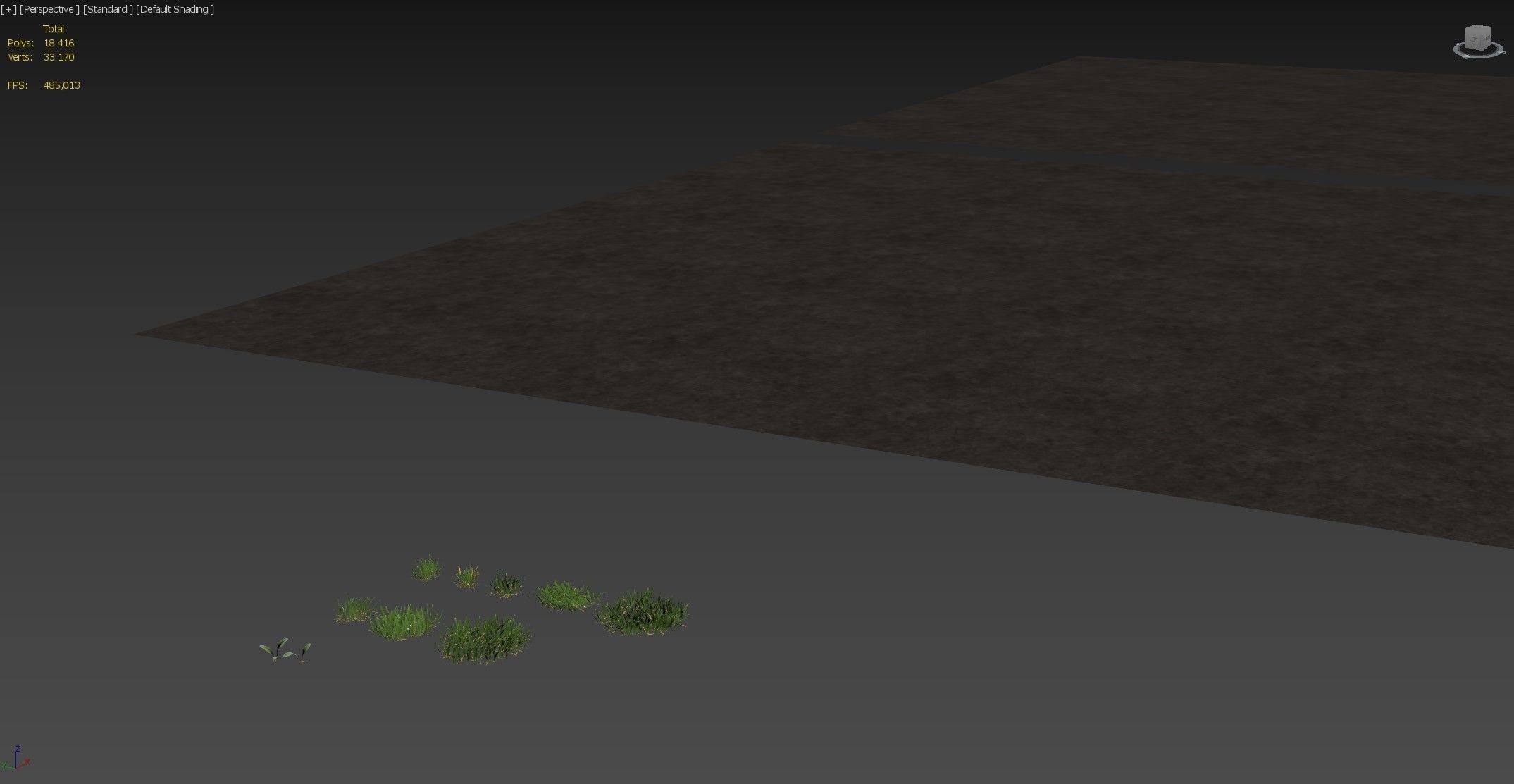 Lawn grass 3D model_15