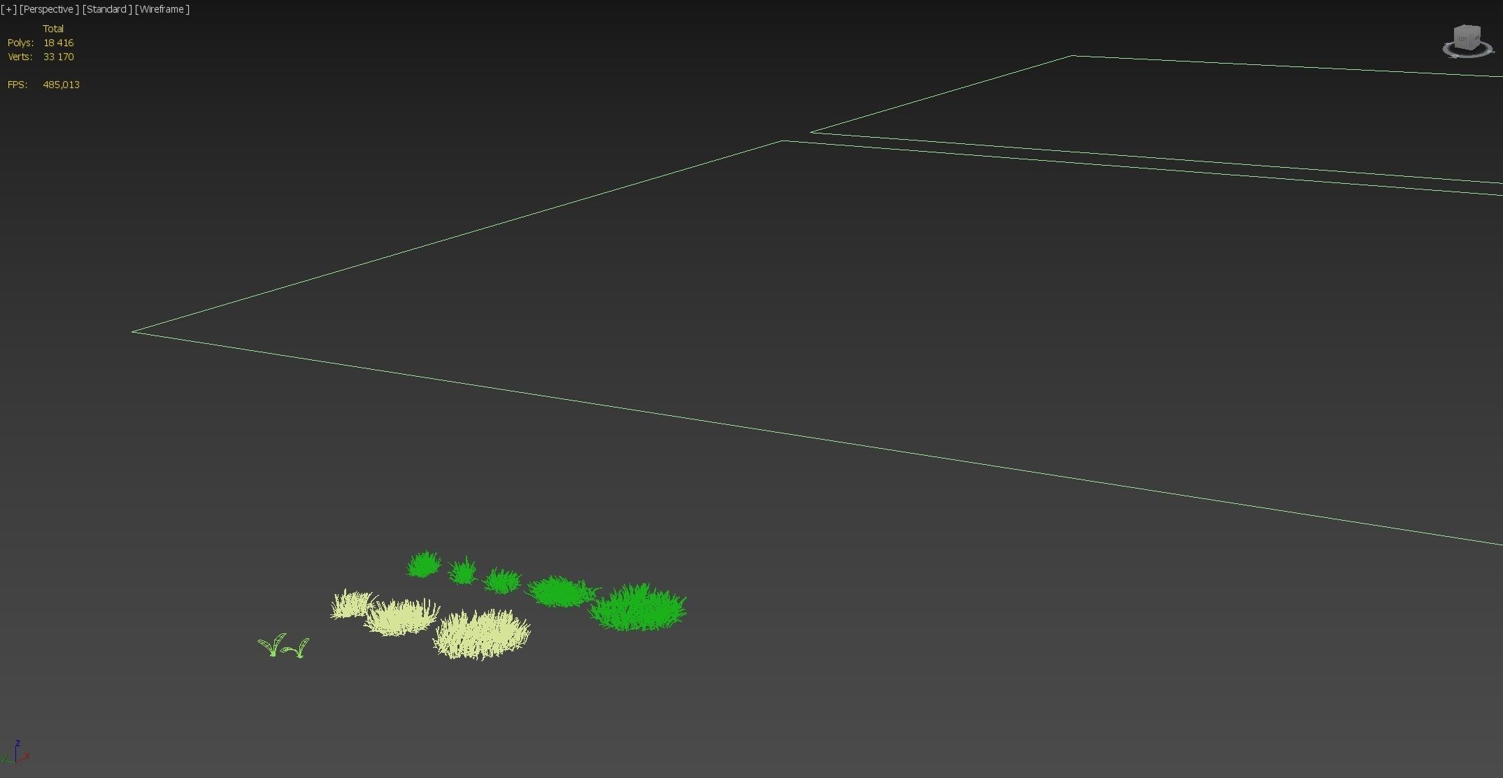 Lawn grass 3D model_16