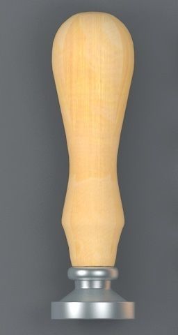 The Stamp wooden 3D model_1