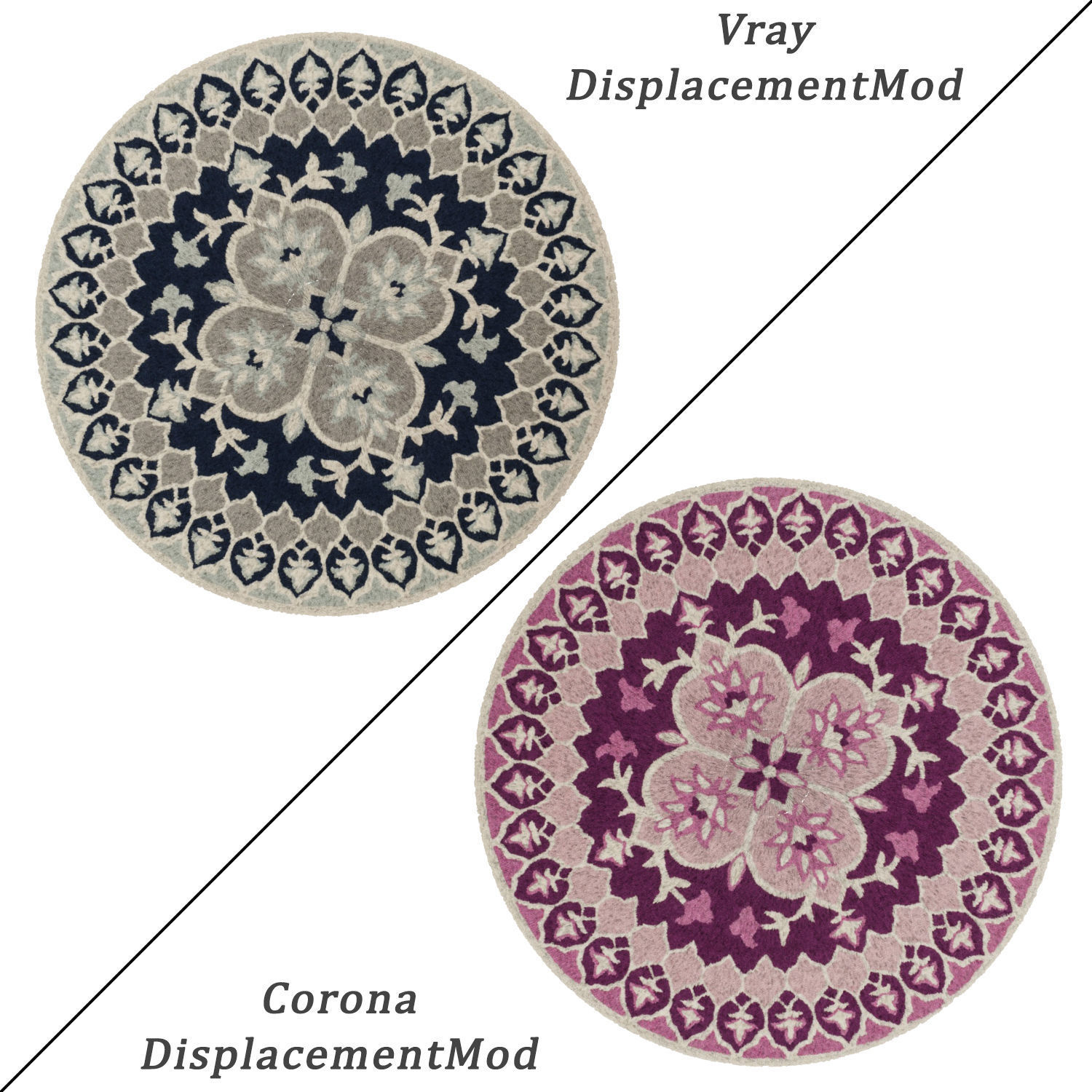 Round Rug Set 35 3D model_1