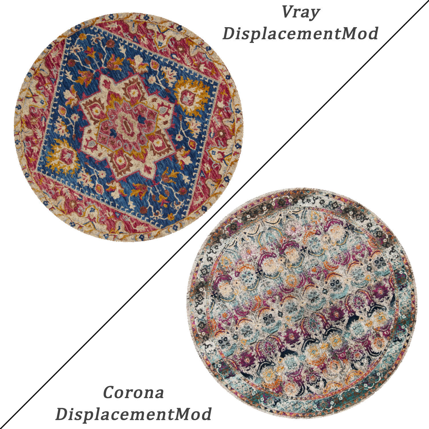 Round Rug Set 36 3D model_1