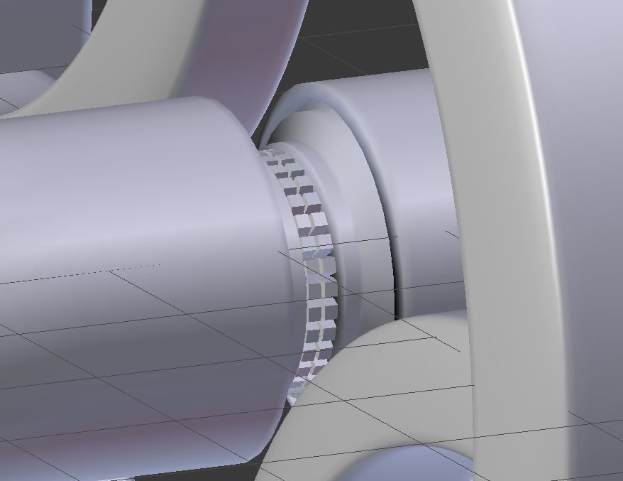 SPACESHIP futuristic wheel in sky Low-poly 3D model_7