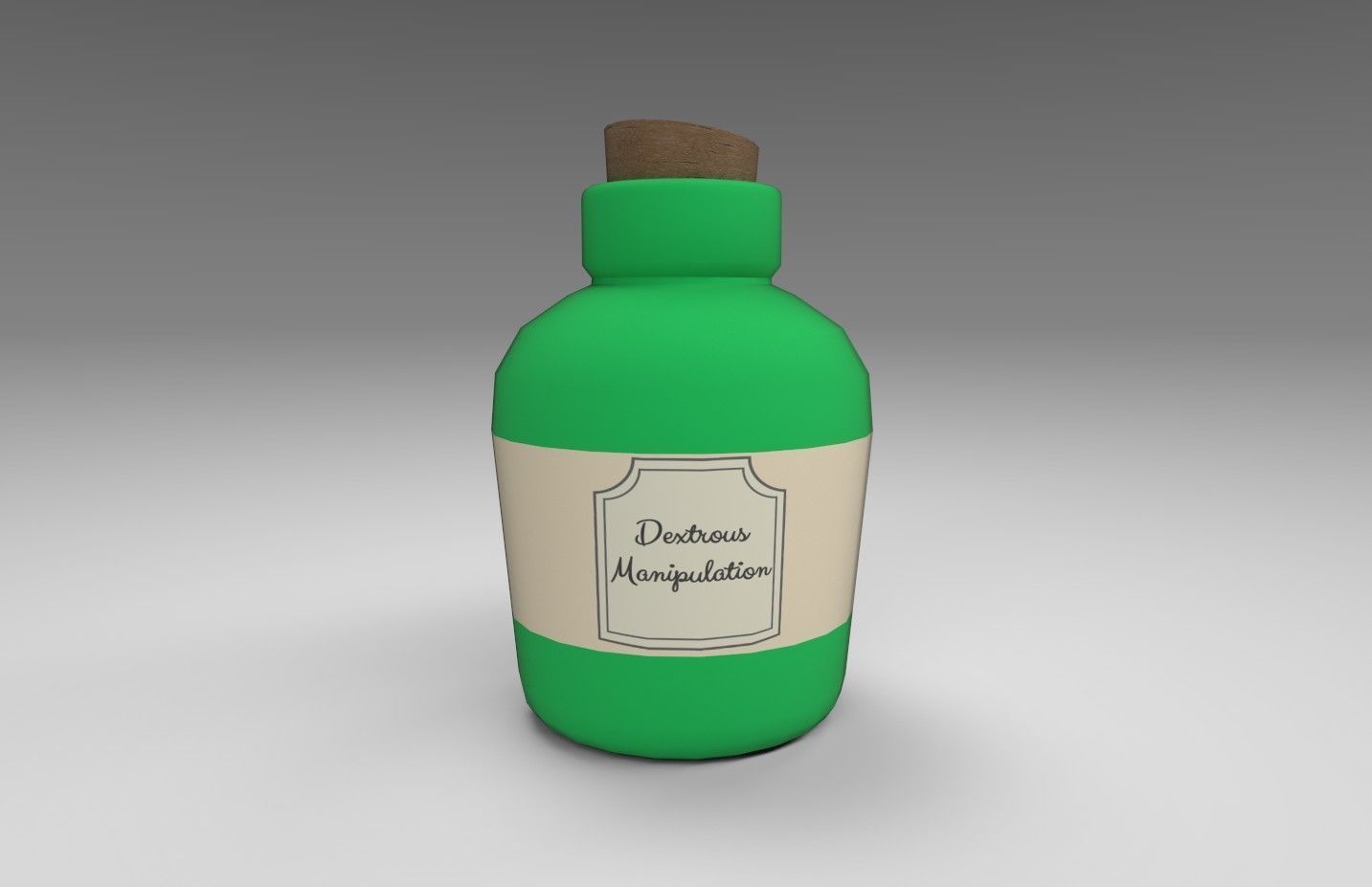 Stylized Alchemists Bookshelf Low-poly 3D model_26