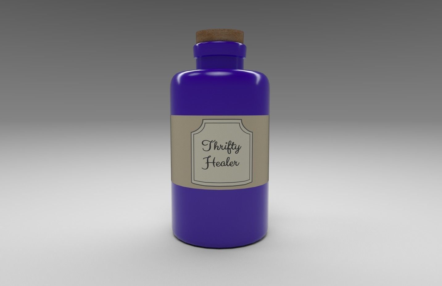 Stylized Alchemists Bookshelf Low-poly 3D model_39