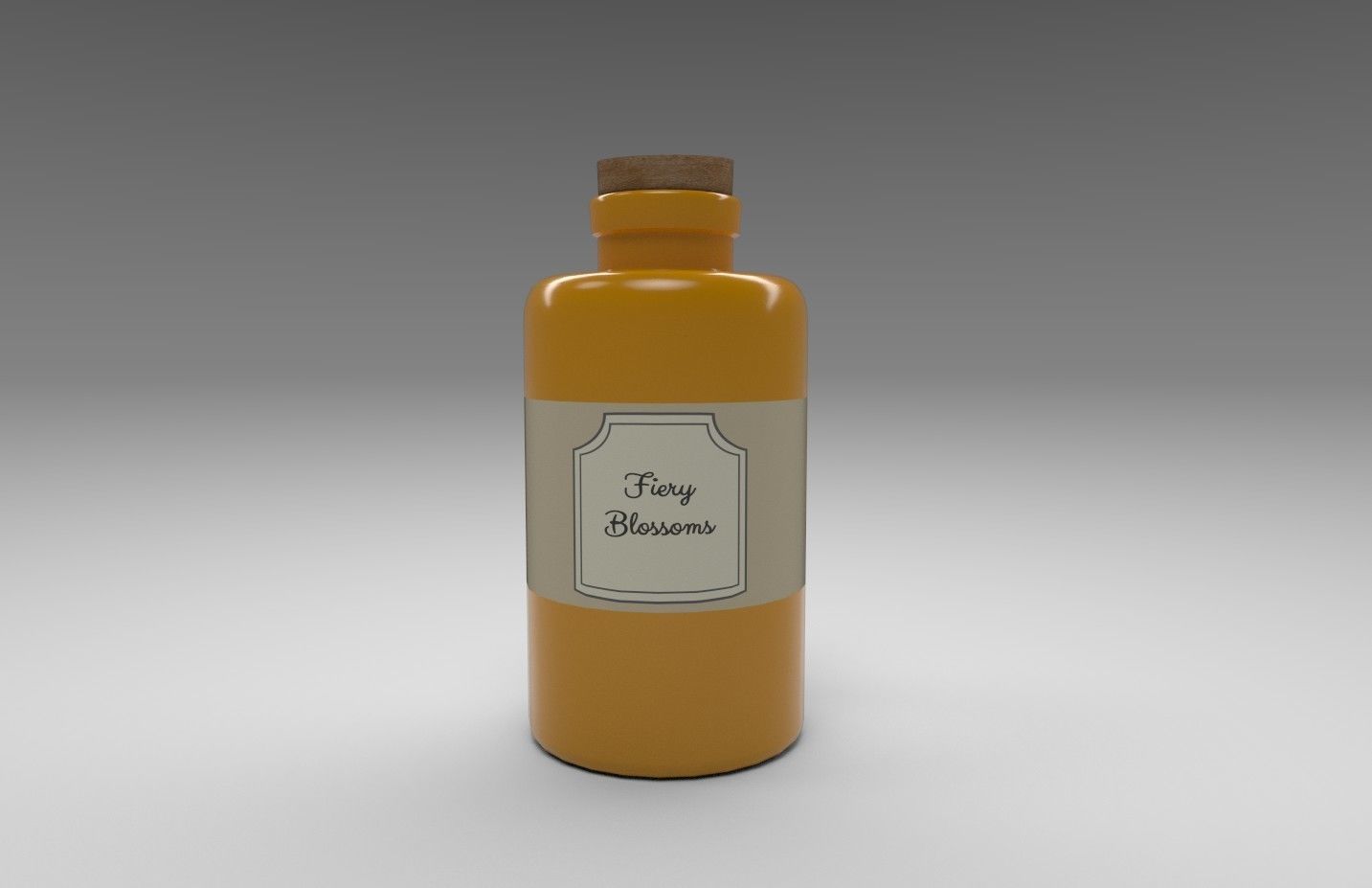 Stylized Alchemists Bookshelf Low-poly 3D model_24