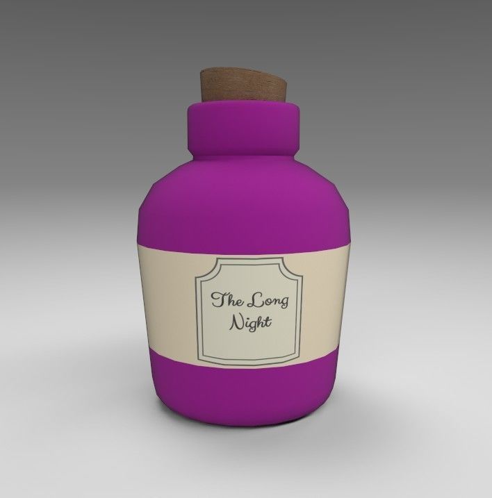 Stylized Alchemists Bookshelf Low-poly 3D model_44