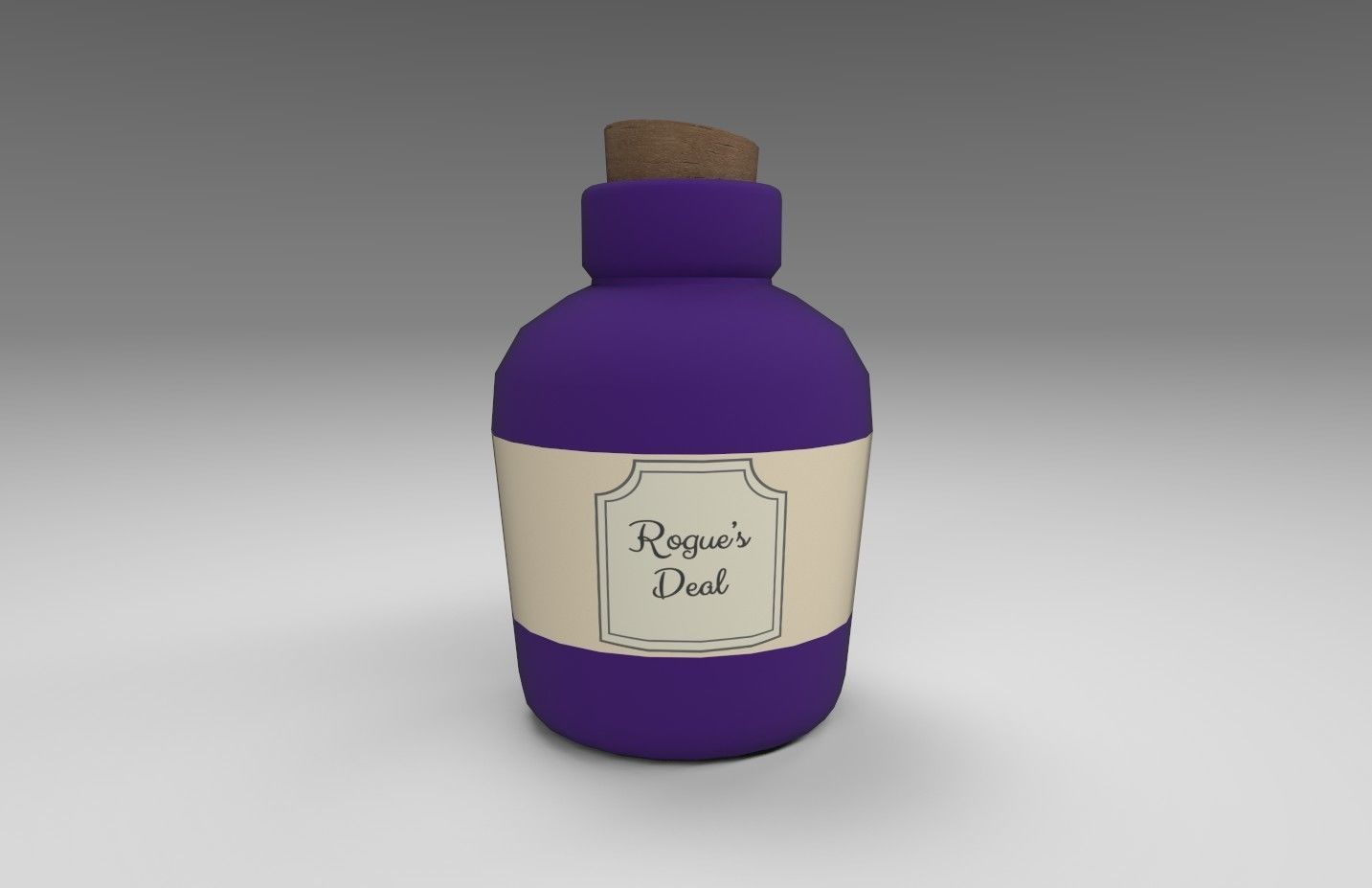 Stylized Alchemists Bookshelf Low-poly 3D model_43