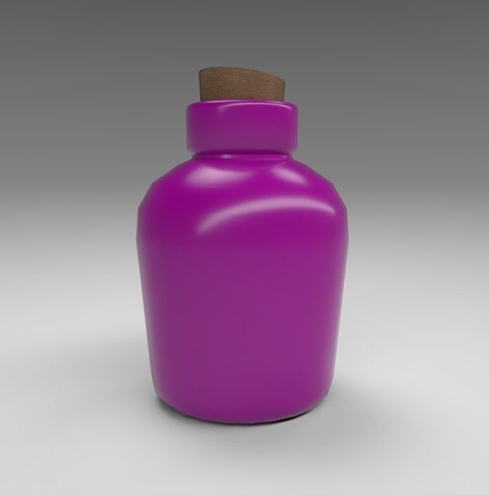 Stylized Alchemists Bookshelf Low-poly 3D model_49