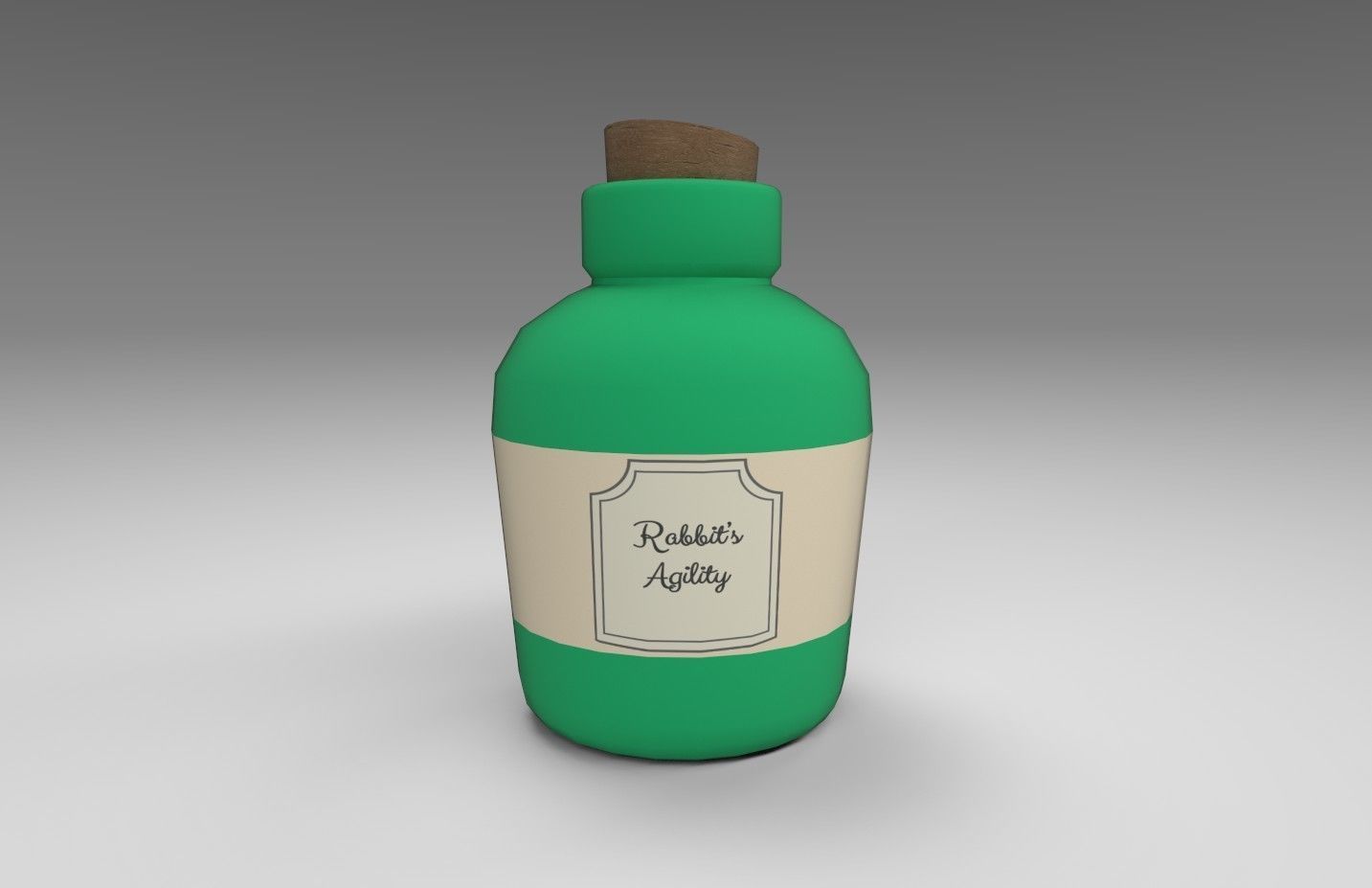 Stylized Alchemists Bookshelf Low-poly 3D model_40