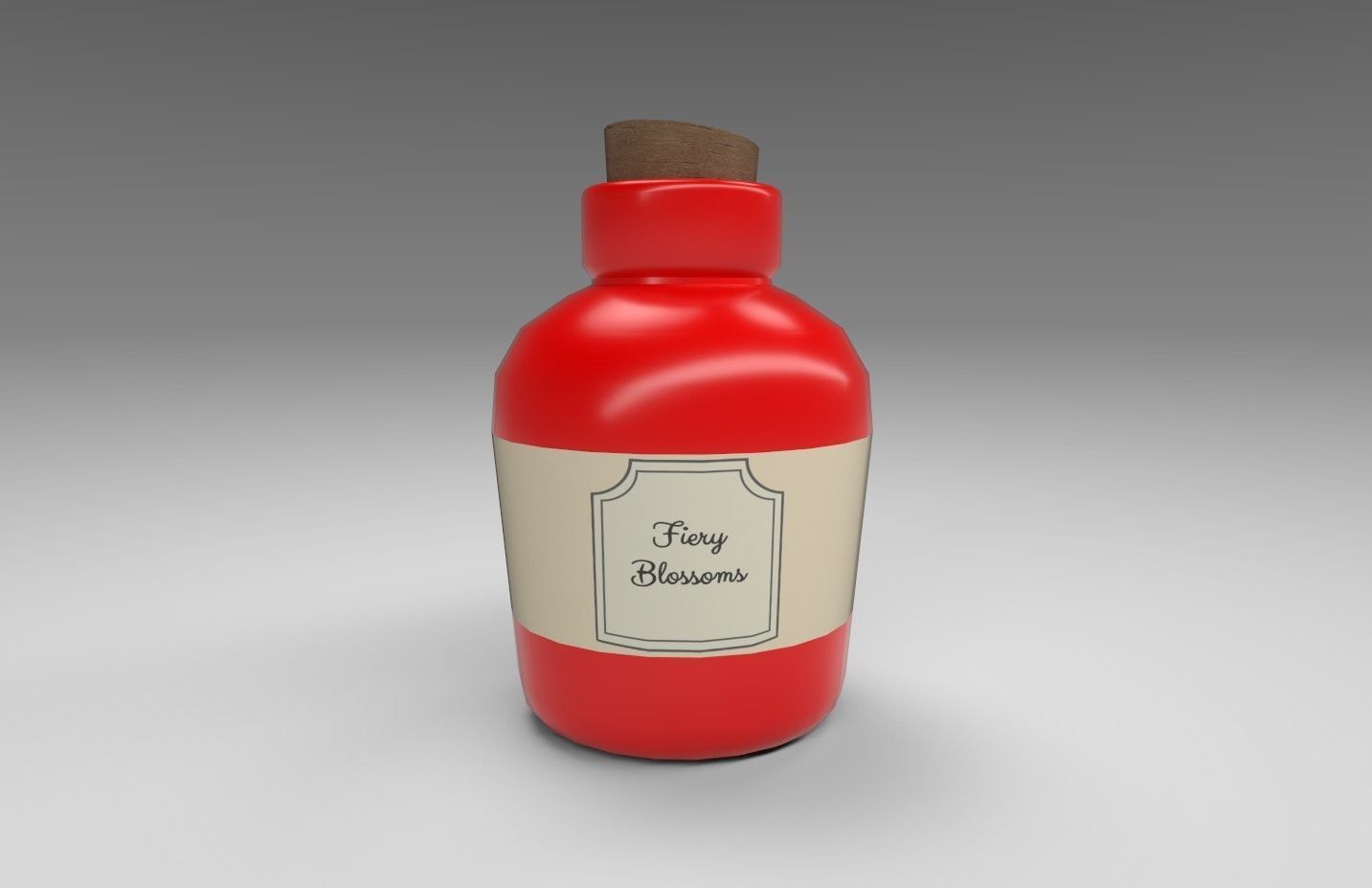 Stylized Alchemists Bookshelf Low-poly 3D model_31