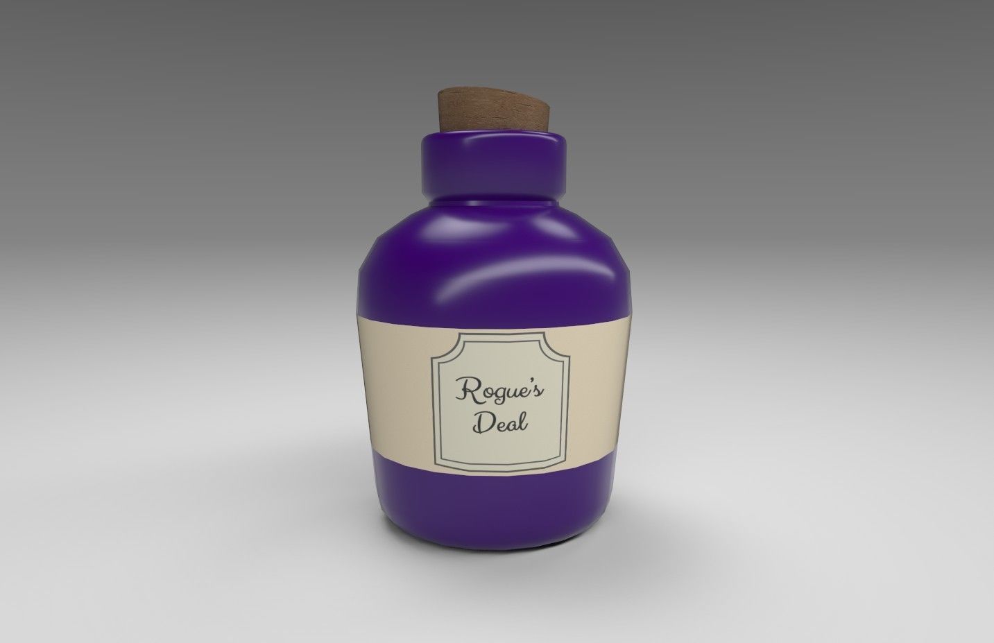 Stylized Alchemists Bookshelf Low-poly 3D model_41