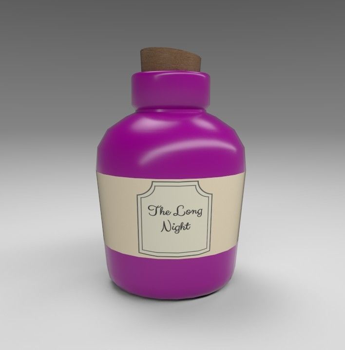 Stylized Alchemists Bookshelf Low-poly 3D model_33