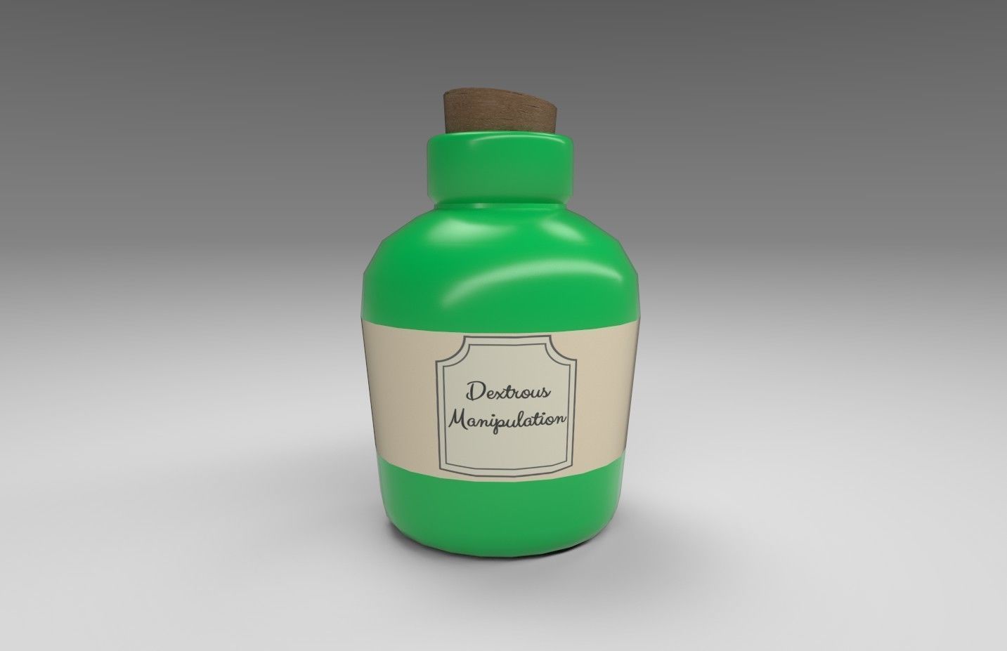 Stylized Alchemists Bookshelf Low-poly 3D model_21