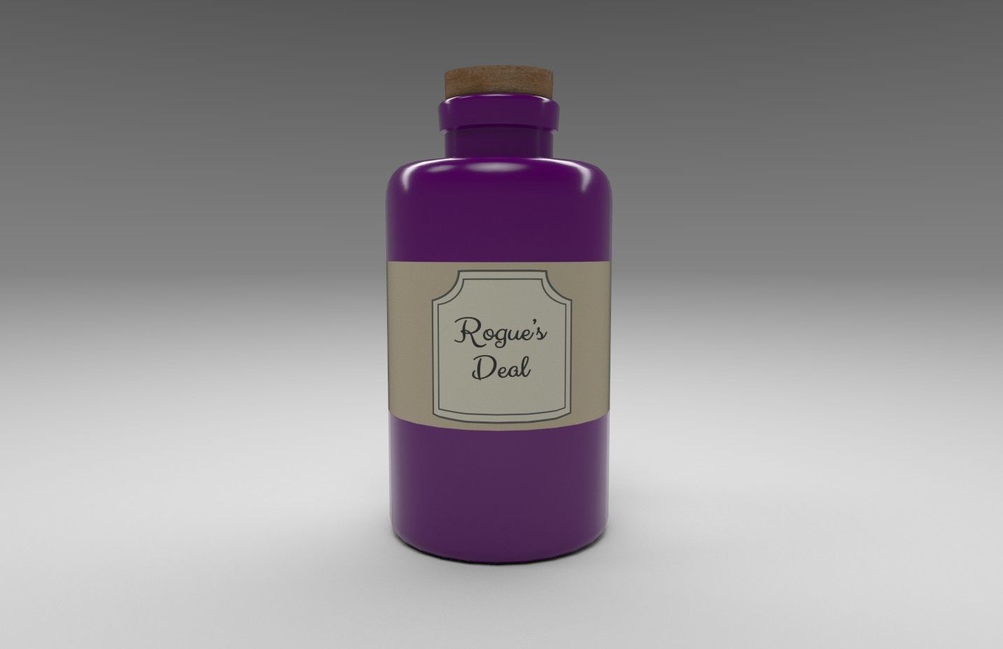 Stylized Alchemists Bookshelf Low-poly 3D model_35