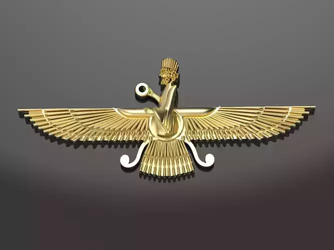 Farvahar egyptian bird 3D print model