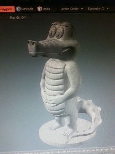 Ramiro el Cocodrilo 3D print model