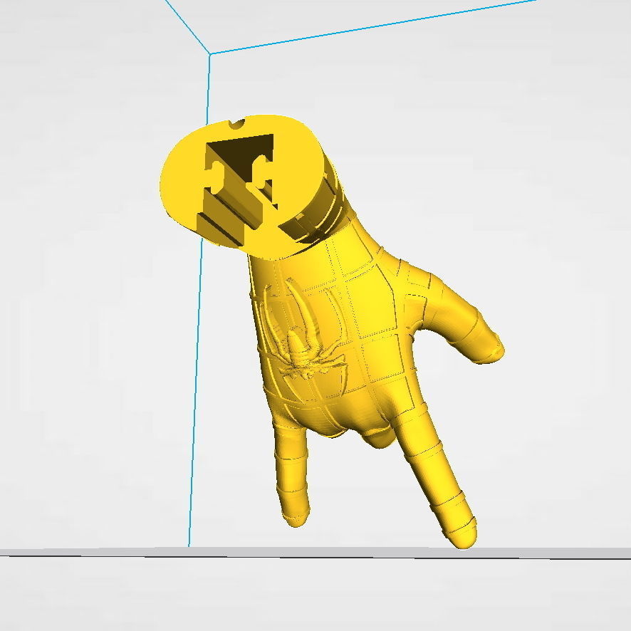 Creality Ender 3 Spiderman Web Shooter Hand Filament Guide 3D print model_4