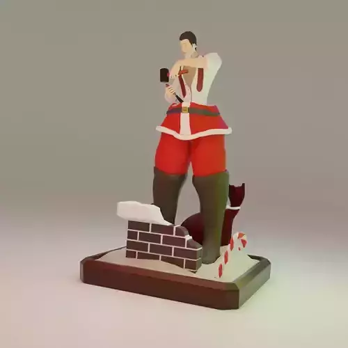 The Sculptor - Santa vs Daddy 3D print model