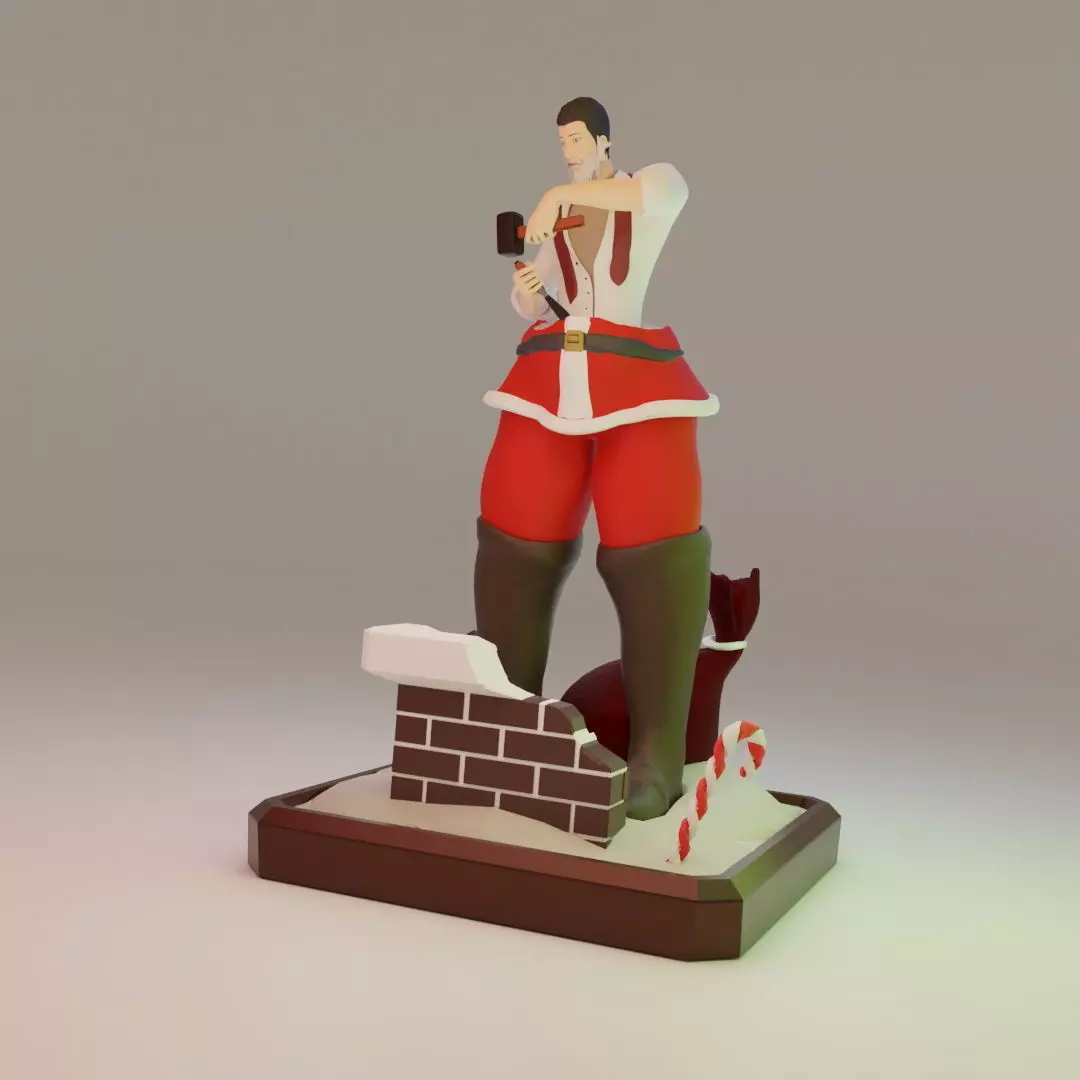 The Sculptor - Santa vs Daddy 3D print model_0